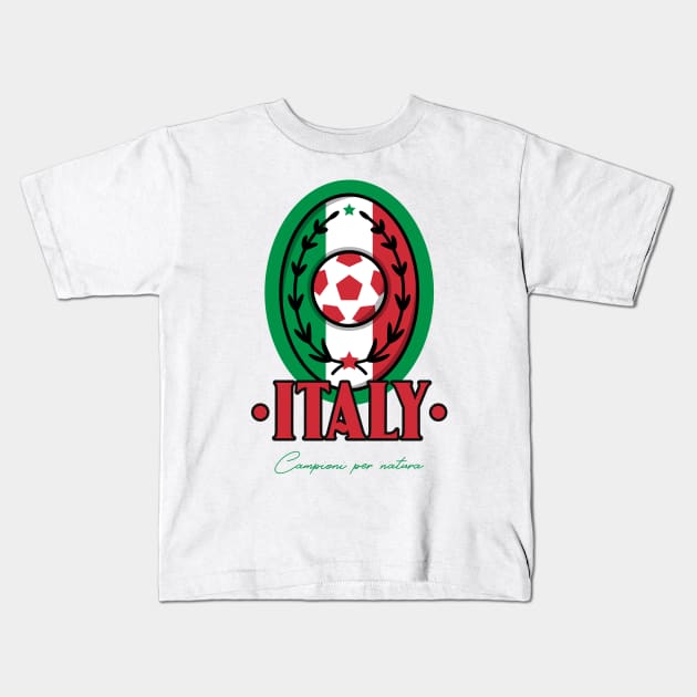 Italy Italian Soccer Fan Kids T-Shirt by Tip Top Tee's